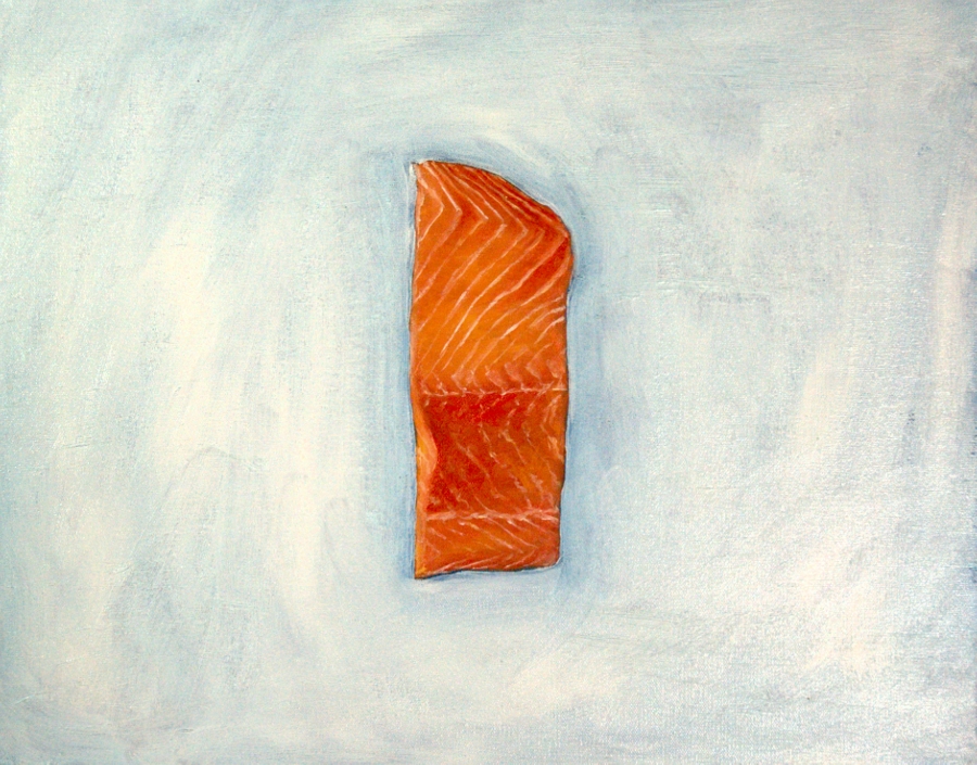 Salmon painting