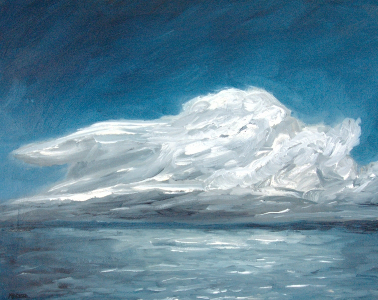 Storm Cloud, Lake Monona painting