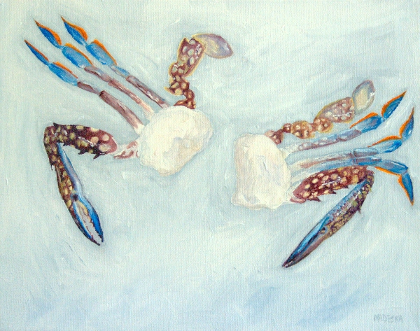 Blue Crab painting
