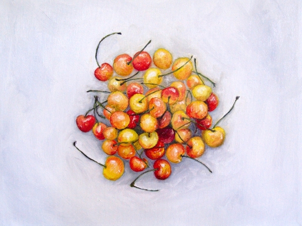Rainier Cherries painting