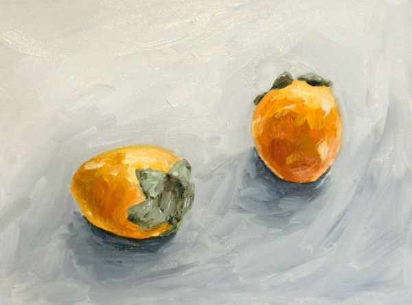 Persimmons painting