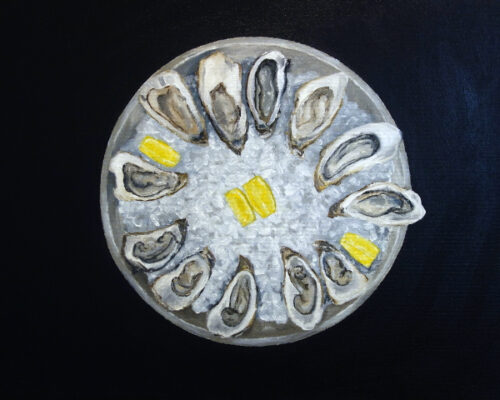 Plate of Oysters, Ape Vino e Cucina, Alba Italy