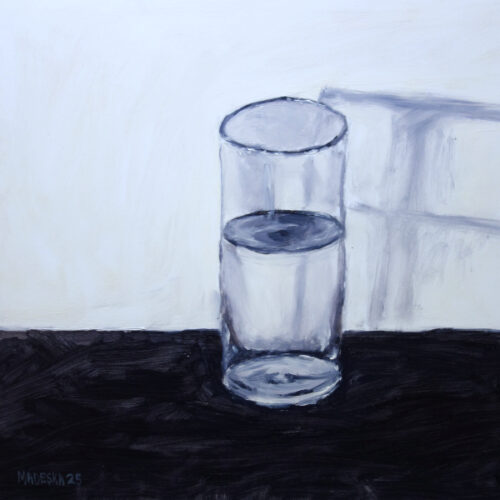 Glass of Water oil painting