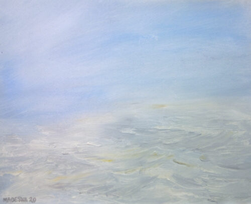 Lake Michigan oil painting