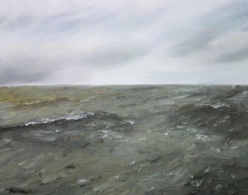 Lake Michigan, oil on panel, 8″x10″, 2026 – $700